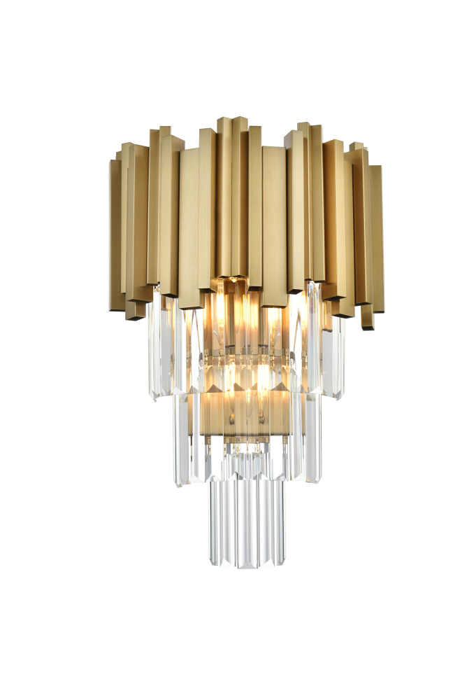 Willow 12 inch Wall Sconce in Satin Gold