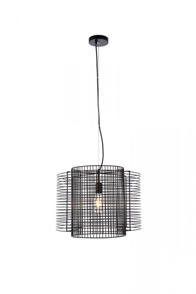 Deleon 1 light black pendant