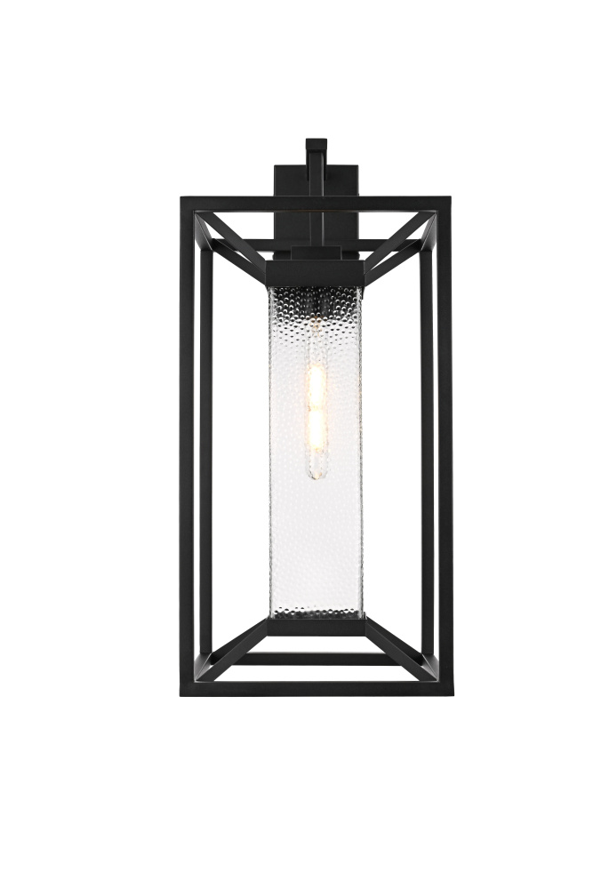 Willington 12 inch Outdoor Wall sconce in Black