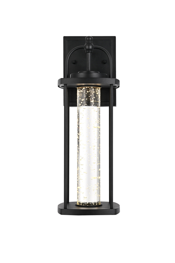 Zev 15 inch LED Outdoor Wall sconce in Black