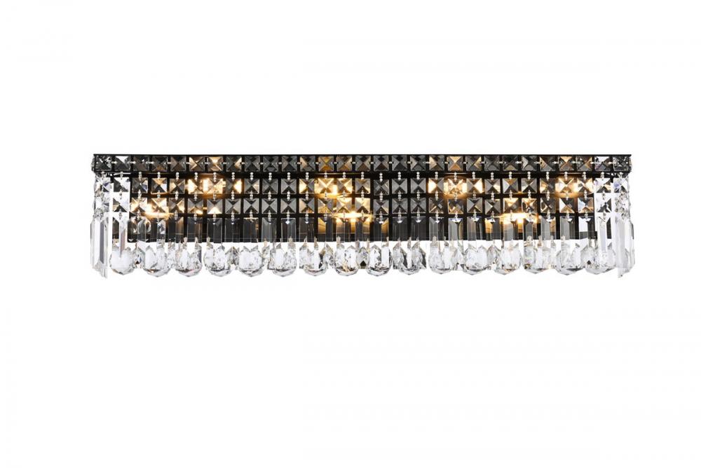 Maxime 30 inch black wall sconce