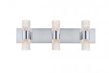 Elegant 5200W24C - Vega 6 Light Chrome LED Wall Sconce