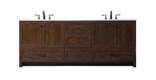 Elegant VF2884DEX - Vanity Cabinet 5Dw 4Dr 84"x19"x34" Expresso