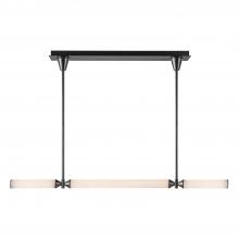 Alora Lighting LP348148UBFR-UNV - Edwin 48-in Urban Bronze/Frosted Ribbed Glass LED Linear Pendant